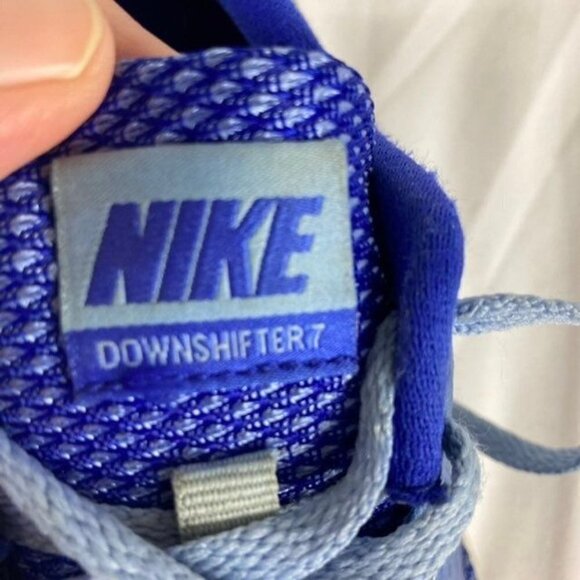 Girls Nike Downshifter 7 Blue Sneaker 4Y - Picture 6 of 8
